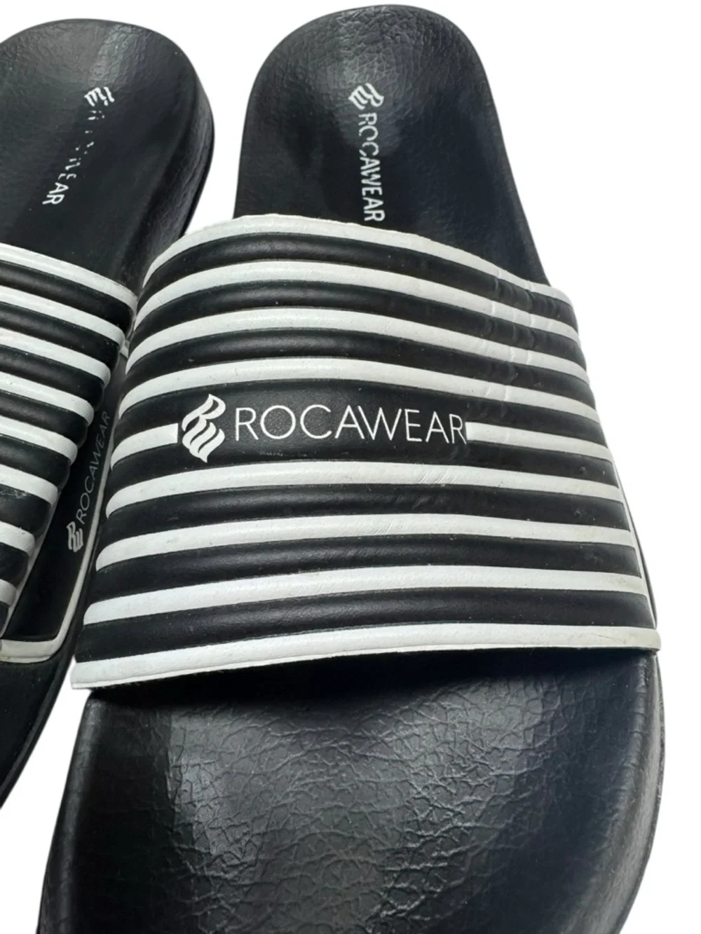 Vintage Y2K 90s Rocawear Slides Sandals Size 13 EU 46 Hip Hop Streetwear Grunge